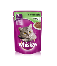 Whiskas для кошек старше 7 лет рагу с ягненком 85 гр.